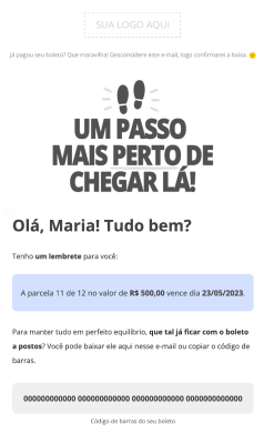 Tela de E-mail